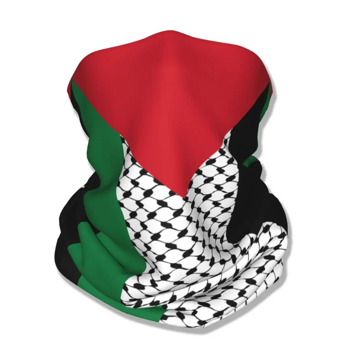 Palestina Flag Bandana Neck ghetta stampato palestinese Hatta Kufiya Keffiyeh sciarpa magica sciarpa multifunzionale Unisex adulto