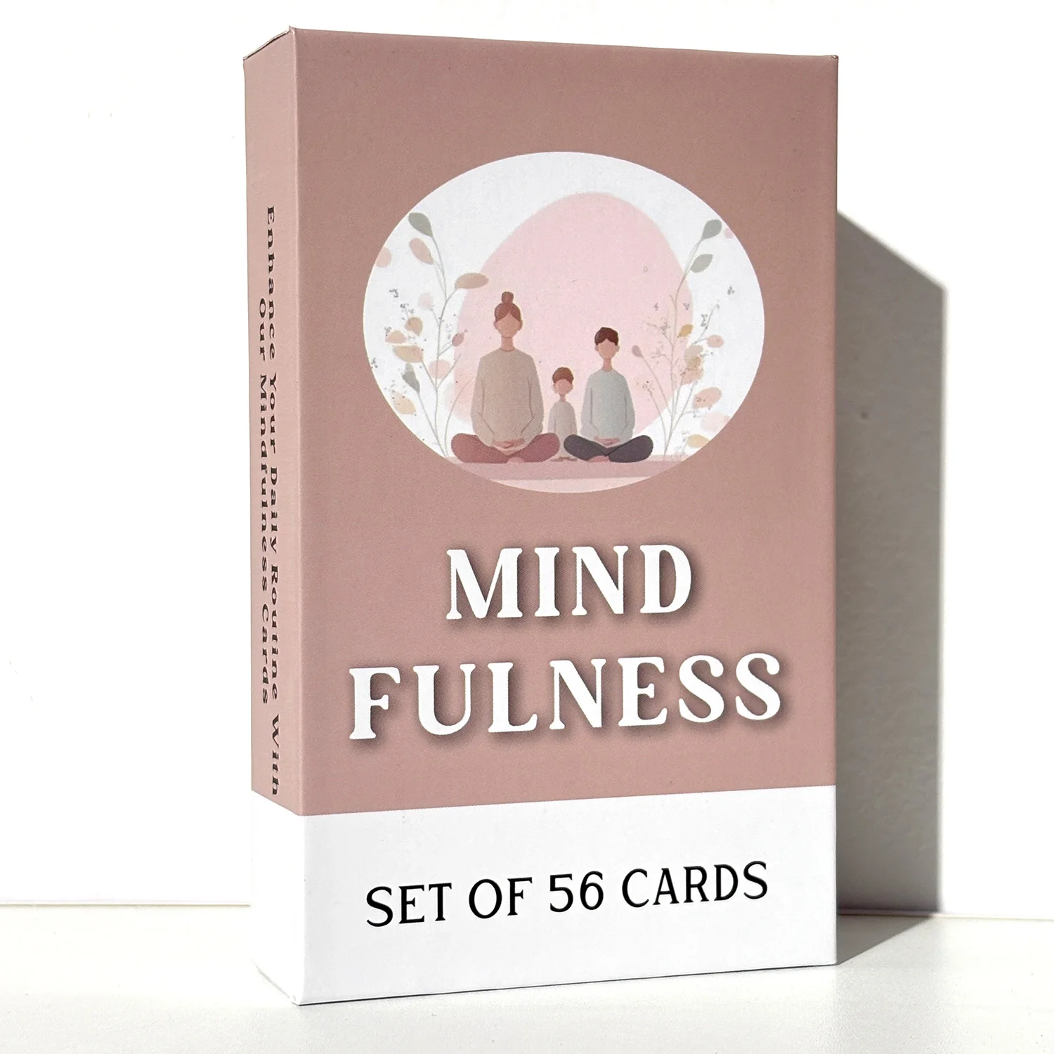 56PCS 12x7cm Mind Fulness Oracle Cards Tarot Deck Stress Relief Focus Liberation Rune Board Game Props