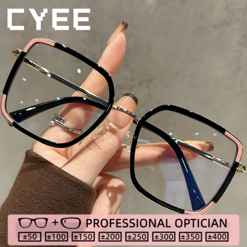 

Очки для чтения CYEE с защитой от синего света, фотохромные очки для коррекции близорукости, индивидуальные линзы по рецепту, высококачественные оптические линзы, очки.