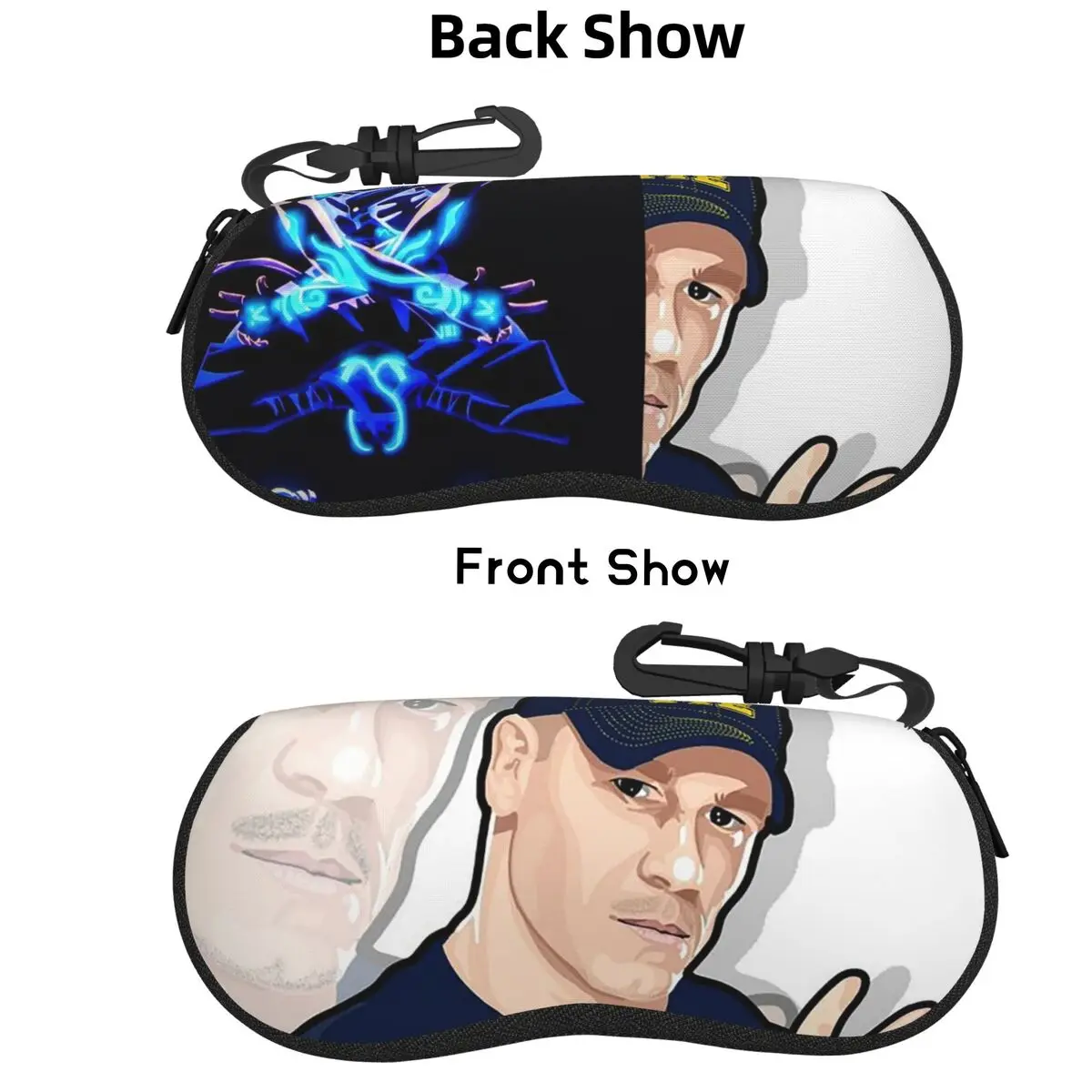 

John Cena Shell Glasses Case Protective Sunglasses Box Women Men Soft Eyeglass Bag Pouch