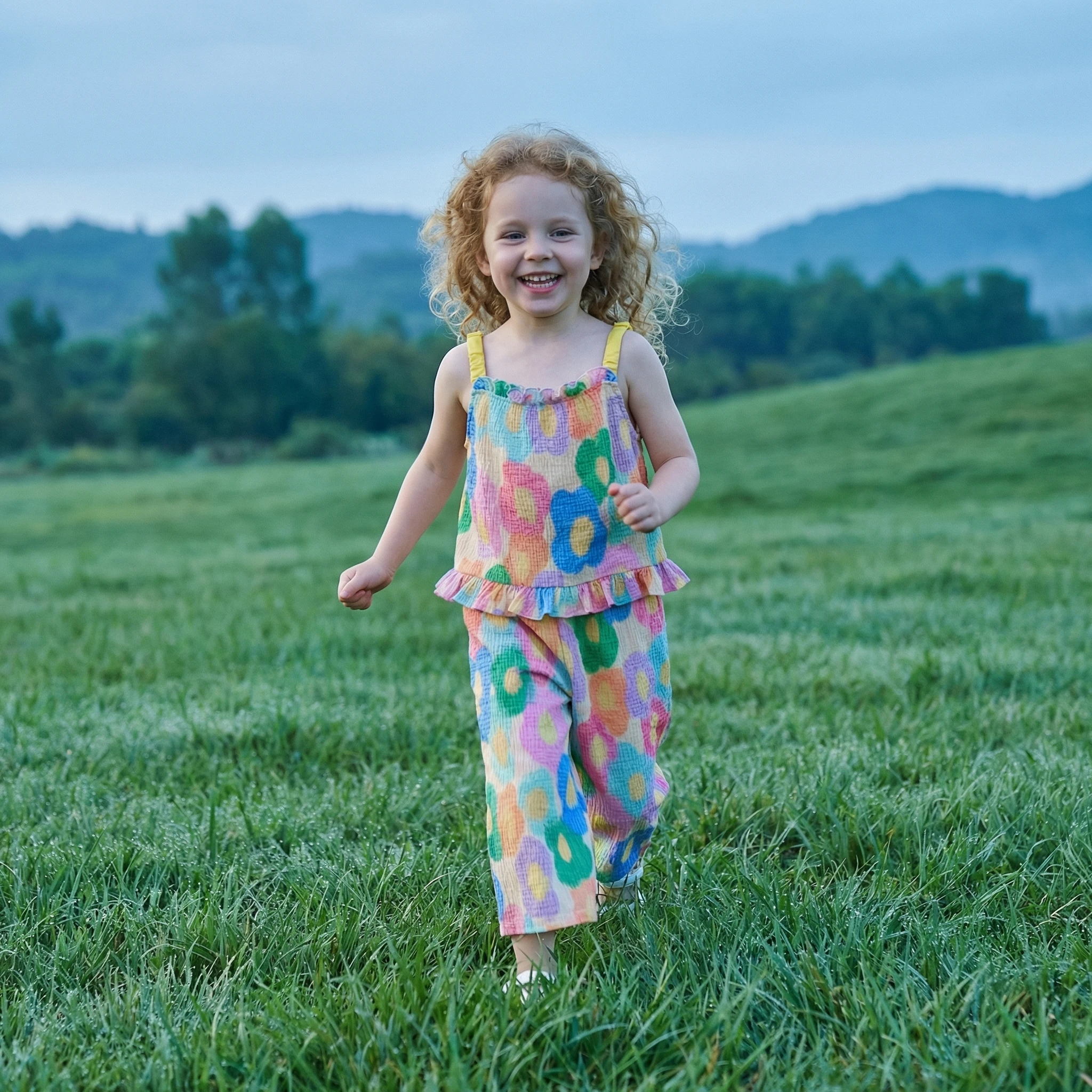 seasonsea-夏用ベビー服-花柄セット-タンクトップとパンツセット-通気性-110-150cm-女の子用服-4-12歳-女の子用カジュアルスーツ