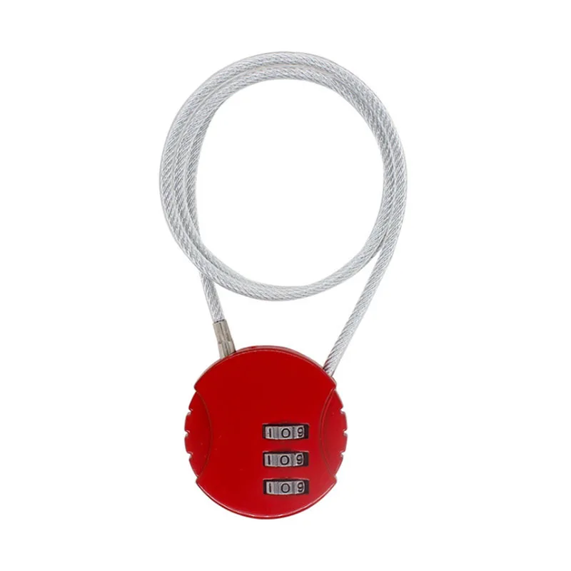 Extended Steel Cable Password Padlock, Anti-Theft Security Lock for Motorcycle Helmet, Universal Combination Lock for Electric image 4