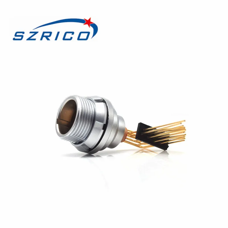 SZRICO K Series 1K Metal Male and Female Plug 16-pin Long Curved Needle Sheathed Waterproof Quick Push Pull Connector