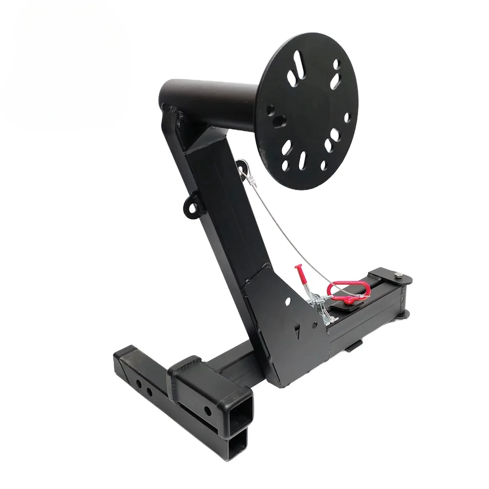 

Ambull High Quality Heavy Duty Off-Road Adjustable Spare Tire Carrier Carbon Steel Hitch Mounted for Cars New Condition