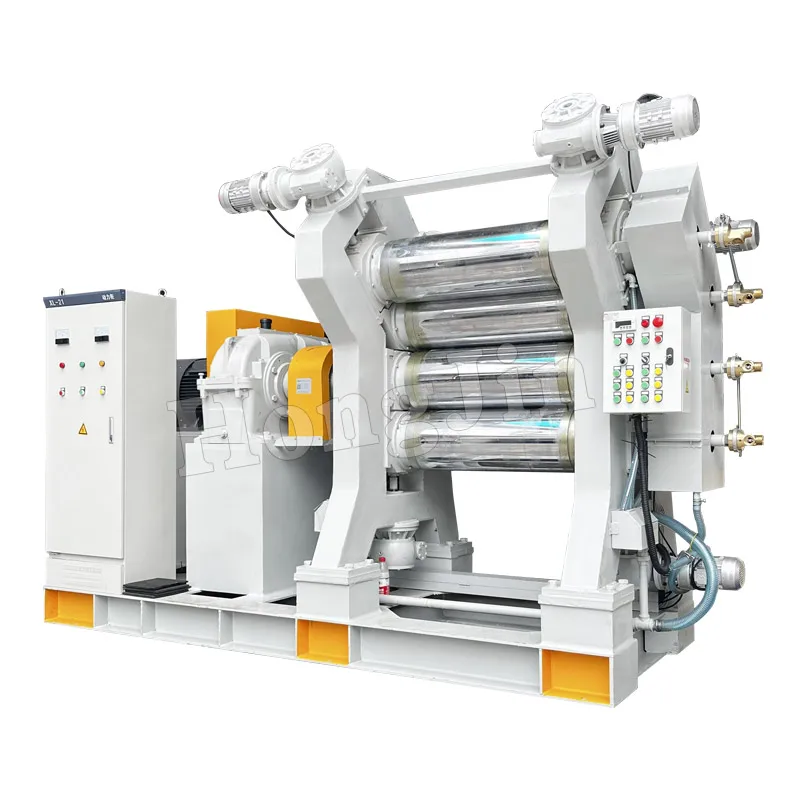 Four-Roller Calender Rubber Silicone Extruder Laboratory Small Molding Machine Open Rubber Mixing Machine