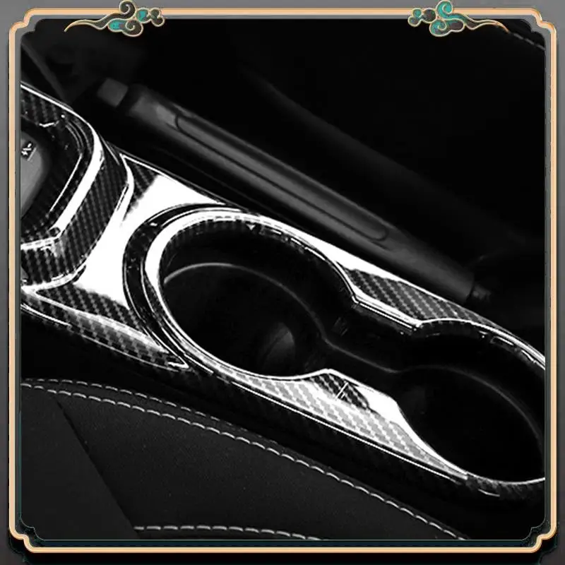 

M45K-1 PCS Car Interior Gear Panel Front Cup Holder Decorative Cover Sticker ABS Auto Accessories For Jeep Wrangler JK 2011-2017