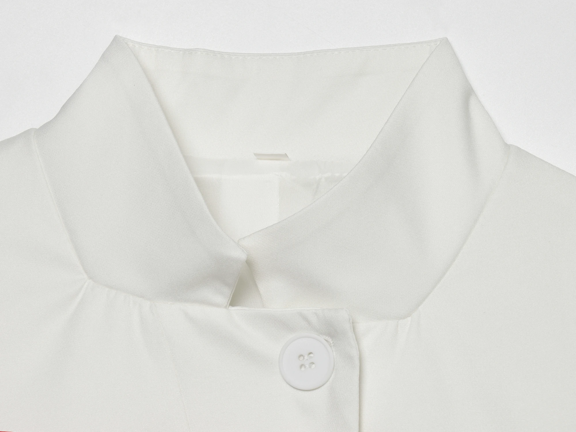 KONDALA Eleganter Büro-Damen-Blazer in Weiß, Sommerlicher Trendiger Kurzarm-Blazer, Neue 2026 Mode für Urlaub und Pendeln, Damen-Kurzblazer – Detail 6