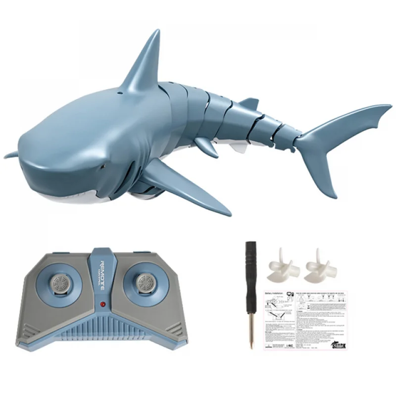 2.4G Simulation Remote Control Animals with Lights Submarine Robots Spray Water Rc Shark Toy Electric Fish Outdoor Kids Toys Boy