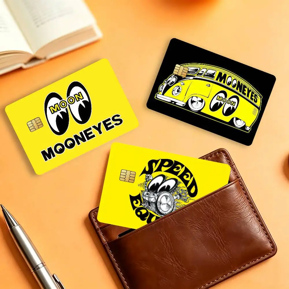 Fashion Brands M-Mooneyes Waterproof Card Stickers For Credit Cards Debit Cards And Transit Cards 4pcs