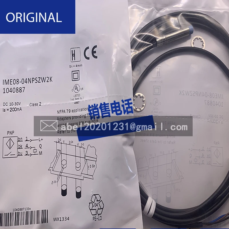Sensor non flush PNP normally open ime08-04npszw2s