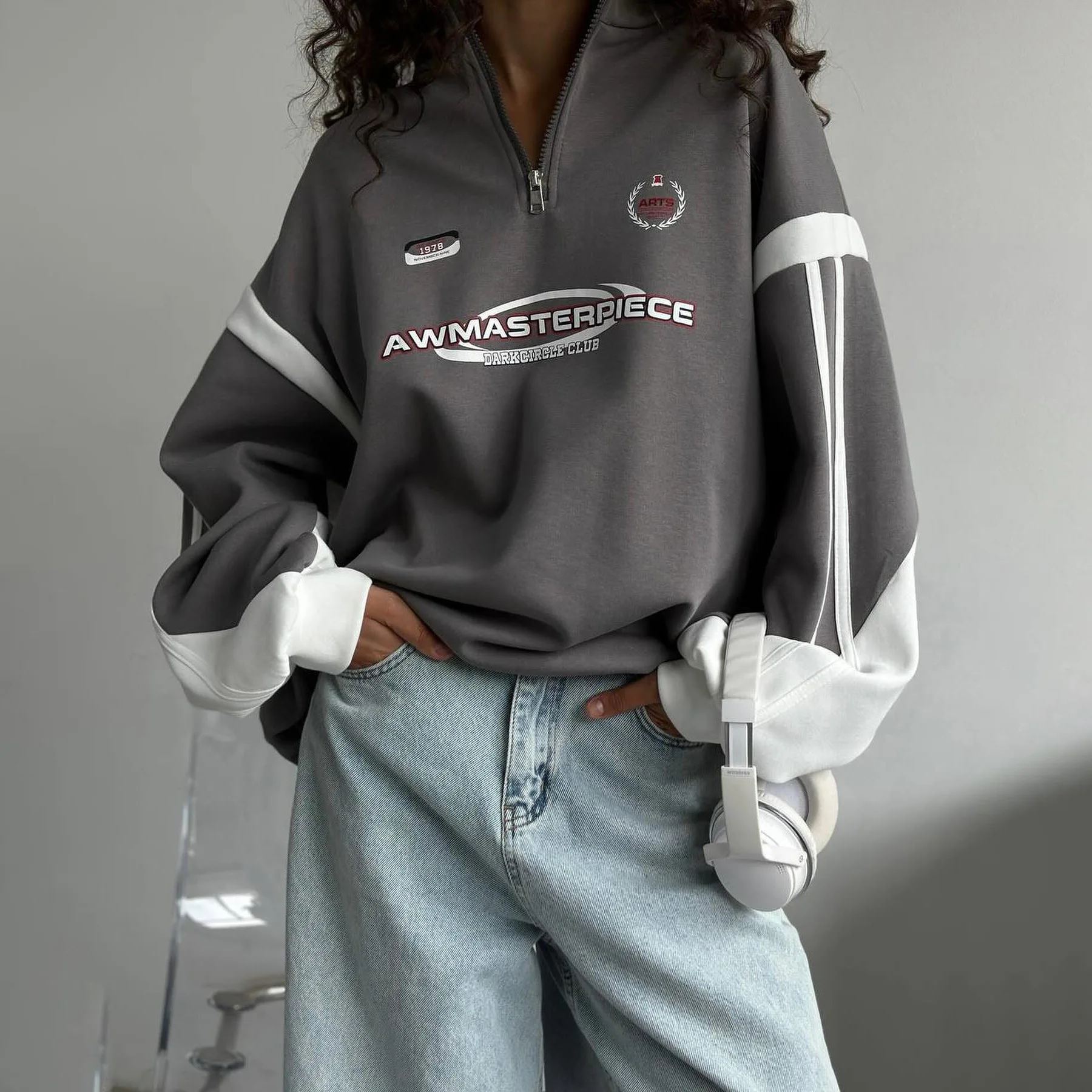 

Осенняя толстовка женская с буквенным принтом модные женские толстовки корейский стиль свободная повседневная женская толстовка