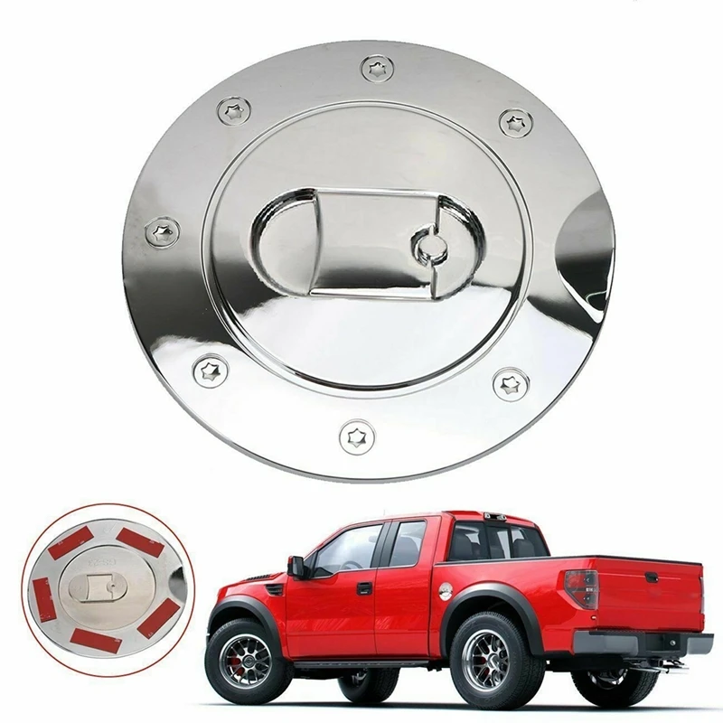 Fuel Tank Gas Door Cap Covers Chrome ABS For Ford F150 F-150 2004 2005 2006 2007 2008 Car Accessories