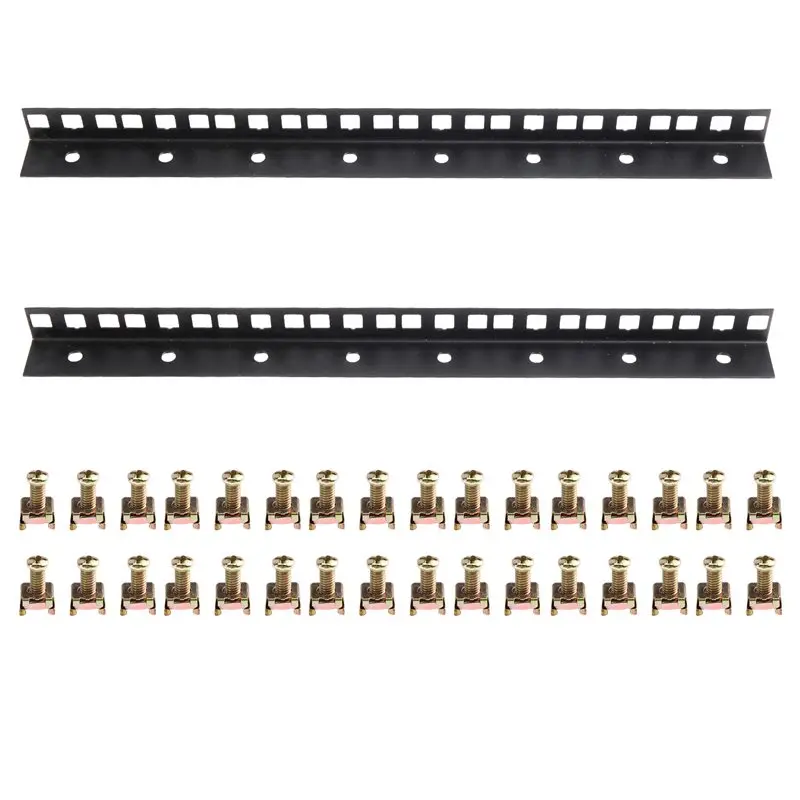 2026 New 8U Cabinet Column Kit 19Inch Standard Rack Rails Includes 32 Sets Of M6 Card-Type Nut Screws DIY Server/Audio Amplifier - view 2
