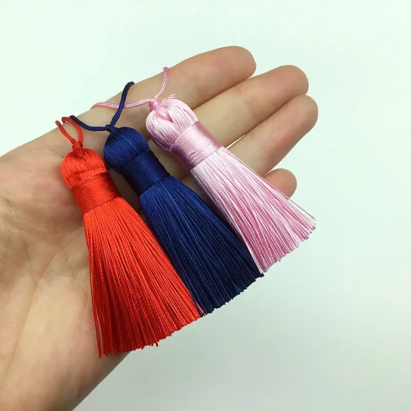 5CM Silk Tassel Fringe Sewing Bang Tassel Trim Key Tassels DIY Crafts Jewelry Making Home Pendant Embellish Curtain Accessories