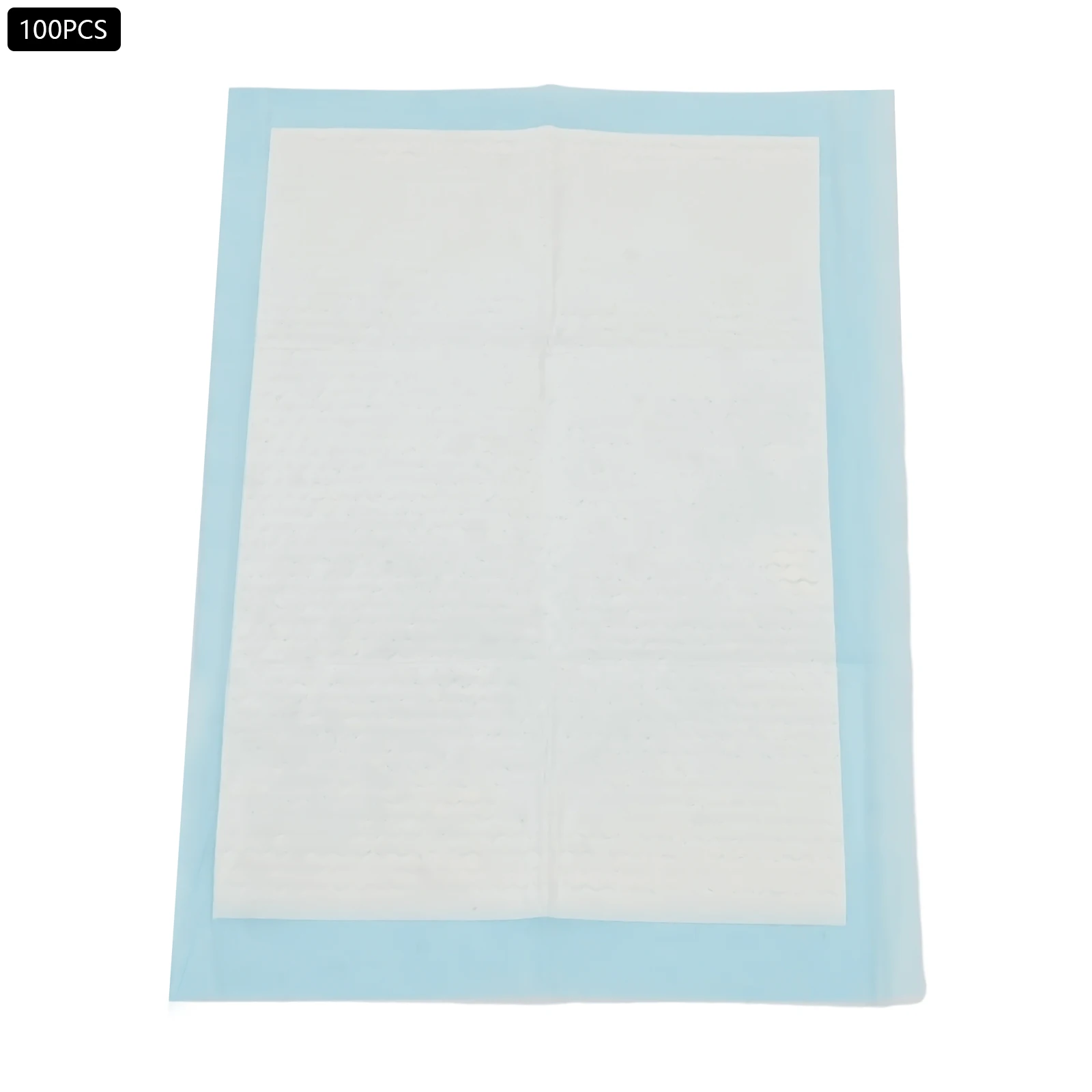 100Pcs 45x33cm Disposable Pet Pee Pads, Super Absorbent Leak Proof Puppy Training Mats, Non Slip Waterproof Pet Changing Pads, Soft Blue Thick Incontinence Bed Pads for Dog Cat Indoor Toilet Protection