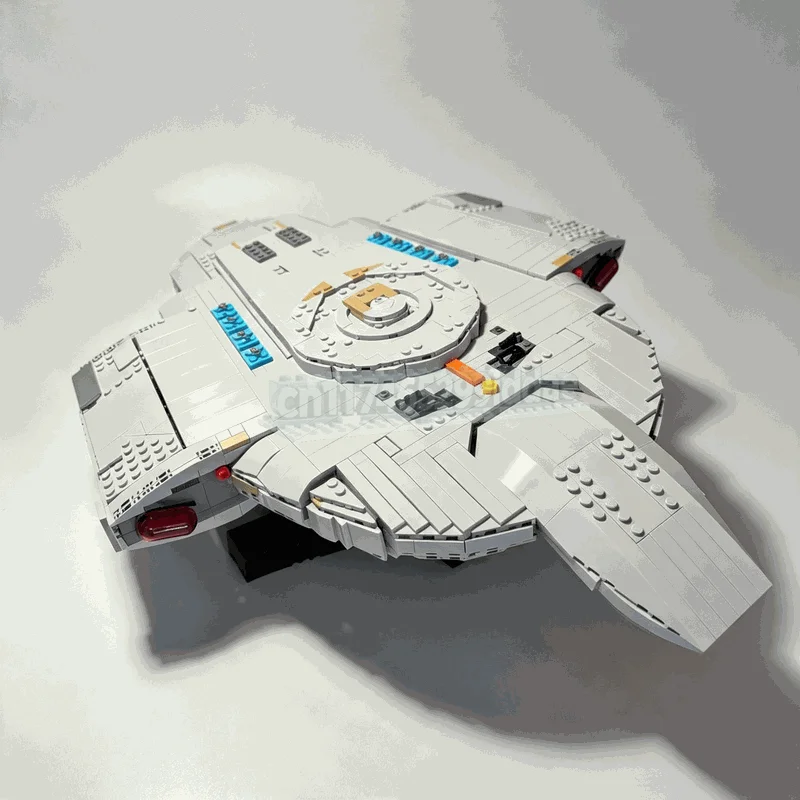 2400PCS Futuristic Space Cruiser Building Blocks Science Fiction Starship Model DIY Assembly Display Collection Festival Gifts
