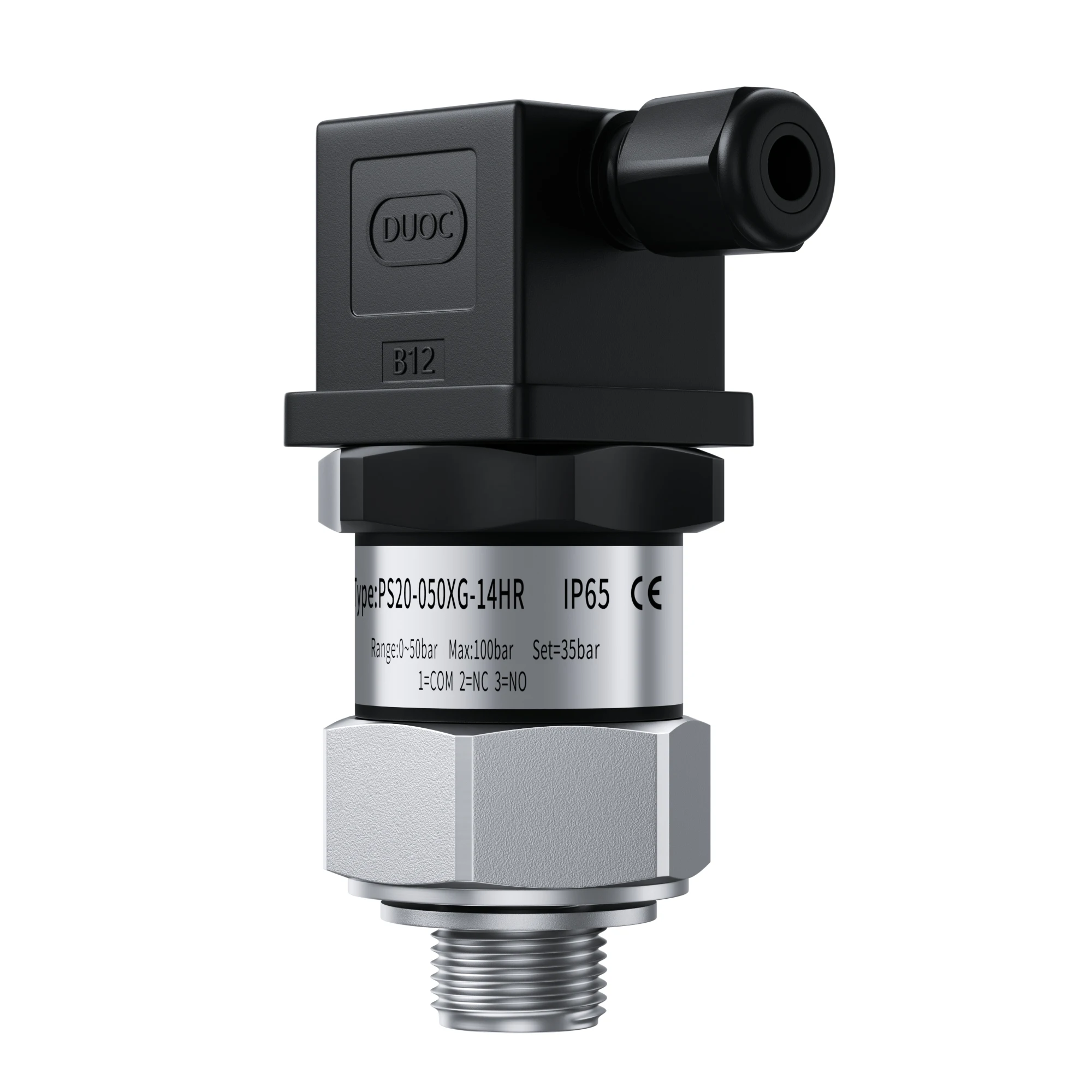 100bar Pressure Switch 200bar Adjustable Controller Water Pump Pneumatic Oil Hydraulic Stainless Steel Type Pressure Switch