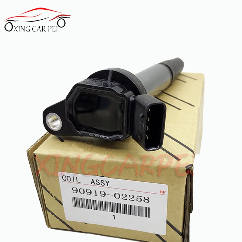 New Genuine 4pcs Ignition Coil 90919-02258 For Toyota Corolla ZRE152 ZRE182R 2ZR-FE Matrix Prius Scion IM xD 1.8L