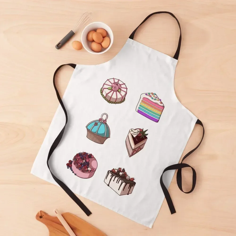 

Fancy Cake Set Apron Women's Home Clothes carpenter Women Kitchen for kitchen useful Apron