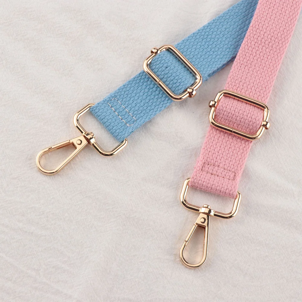 Bag Solid Color Strap 2.5Cm Adjustable Crossbody Strap Durable Non-Slip Strap Single Shoulder Replacement Strap