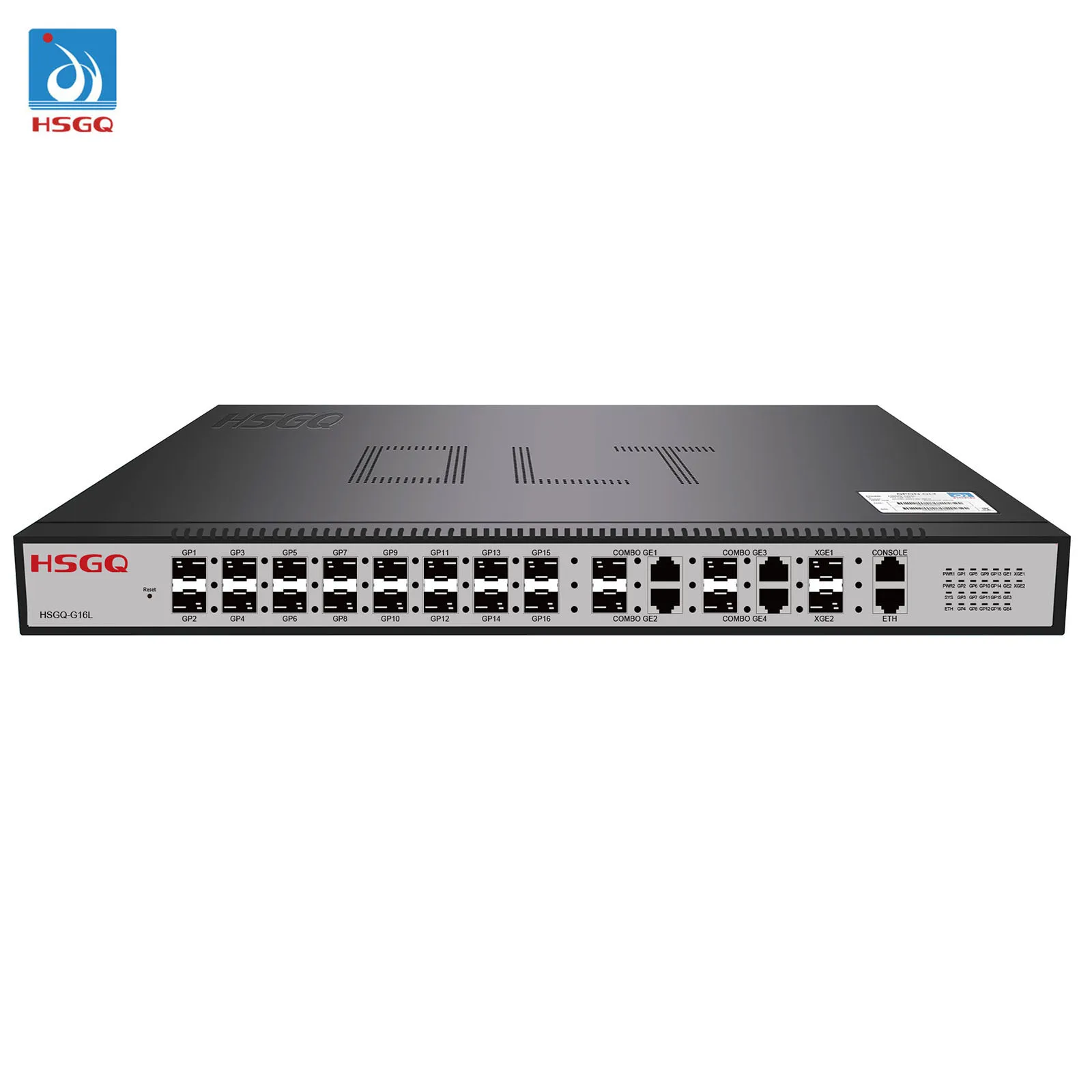 16 PON Ports GPON OLT 4 GE combo ethernet ports, 2SFP+(10GE) optical uplink ports, 16 GPON OLT