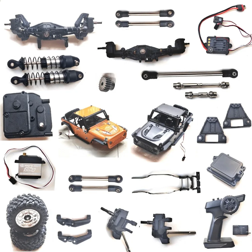 MJX Hyper Go H12Y/H12Y+ RC Crawler/Trucks spare parts wheels/Hydraulic Shock Absorber/servos/body shell/ESC/Motor/gearbox/Bevel
