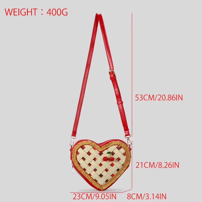 New Weave Love Shoulder Phone Bag New Mouth Red Envelope Crossbody Bag Women's Niche Luxury Handbag