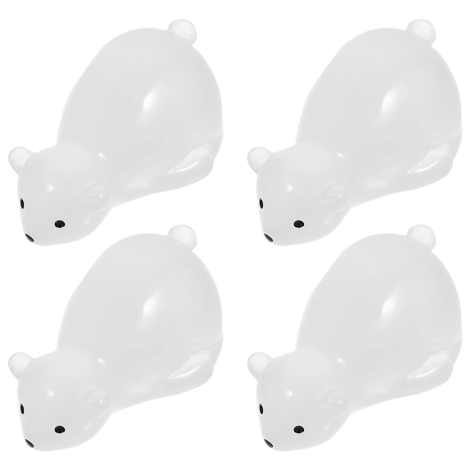 

20Pcs Night Glow Resin Figures Durable Mini Bear Decor Garden Lawn Courtyard Statue Garden Accessories