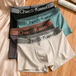 3Pcs Men's Boxer Shorts Cotton Underwear Solid Underpants Sexy Panties Male Breathbale Lingerie Plus Size L-6XL Wholesale Lots