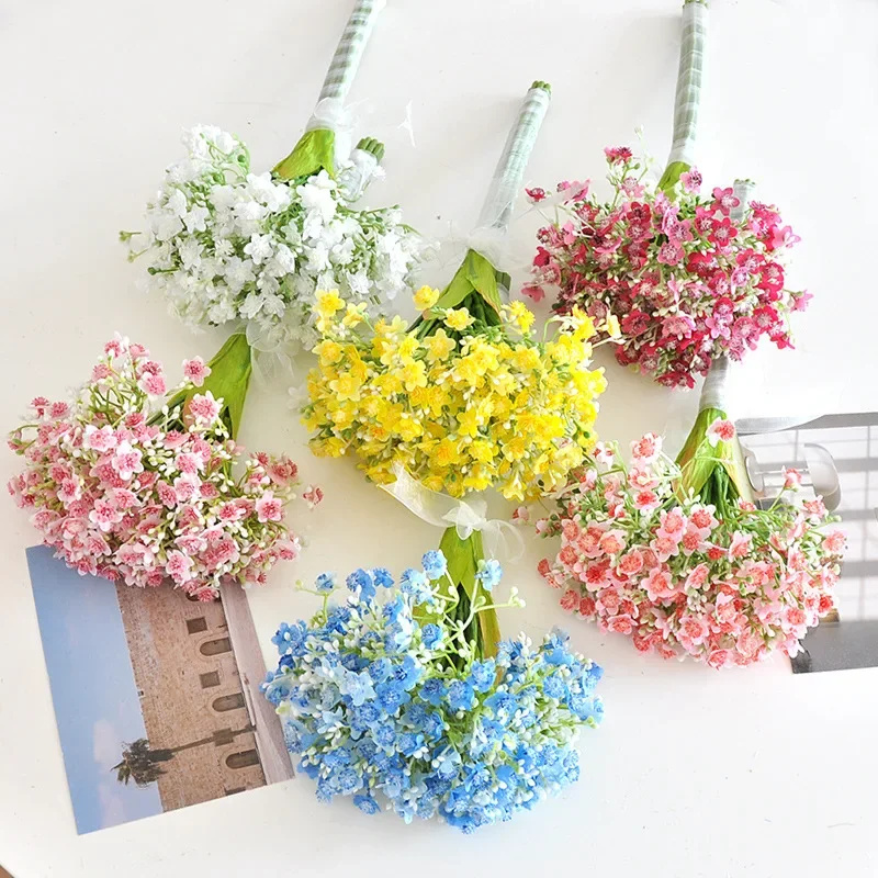 Artificial Starry Sky Bouquet, Decoração de casamento, Bridesmaids Holding, Fotografia Props, 31cm