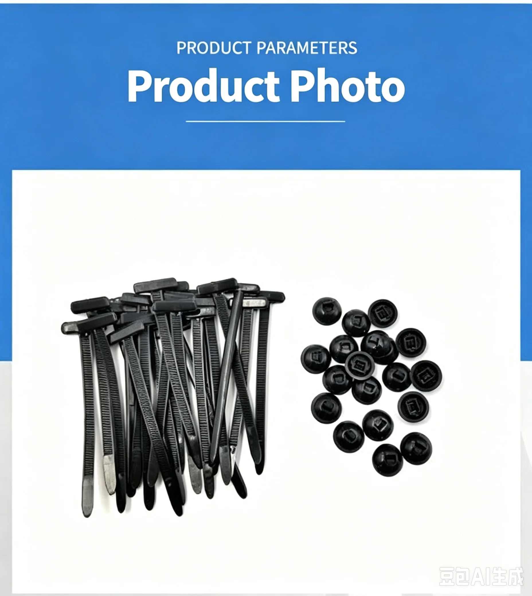 Multifunctional Cable Tie Push Rivet Fastener Clips, Fender Retainer Clips, Universal for Car, Motorcycle, Electric Vehicle