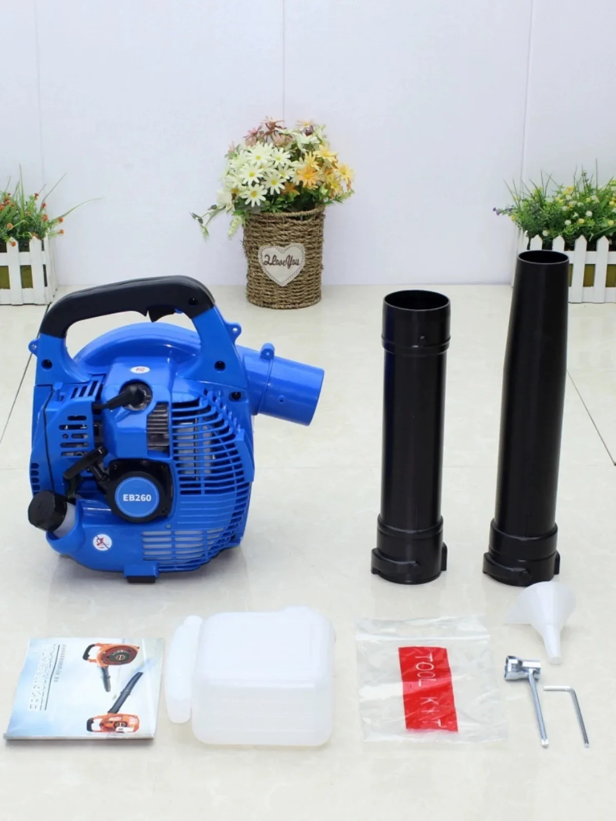 Snow Blower Petrol EB260 Gasoline Air Blower 25.4cc Portable Car Leaf Blower High Vacuum Fan Power Garden Tool