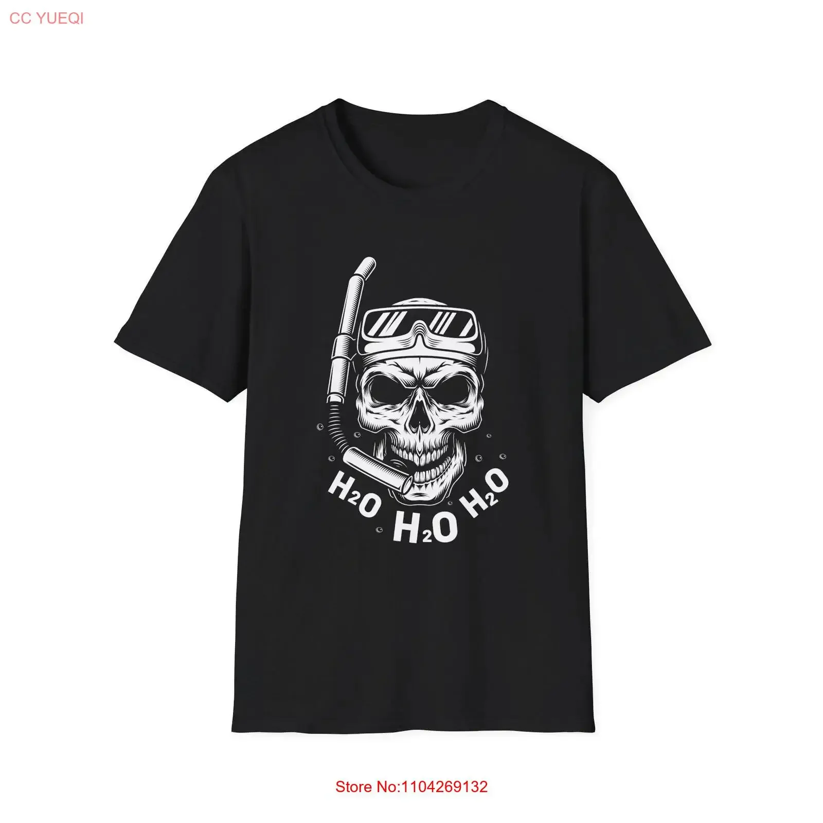 Skull Diver Adventure T Shirt Perfect for Beach Lovers Snorkeling Fans Swim Team Halloween Costume Summer Parties vintage Soft