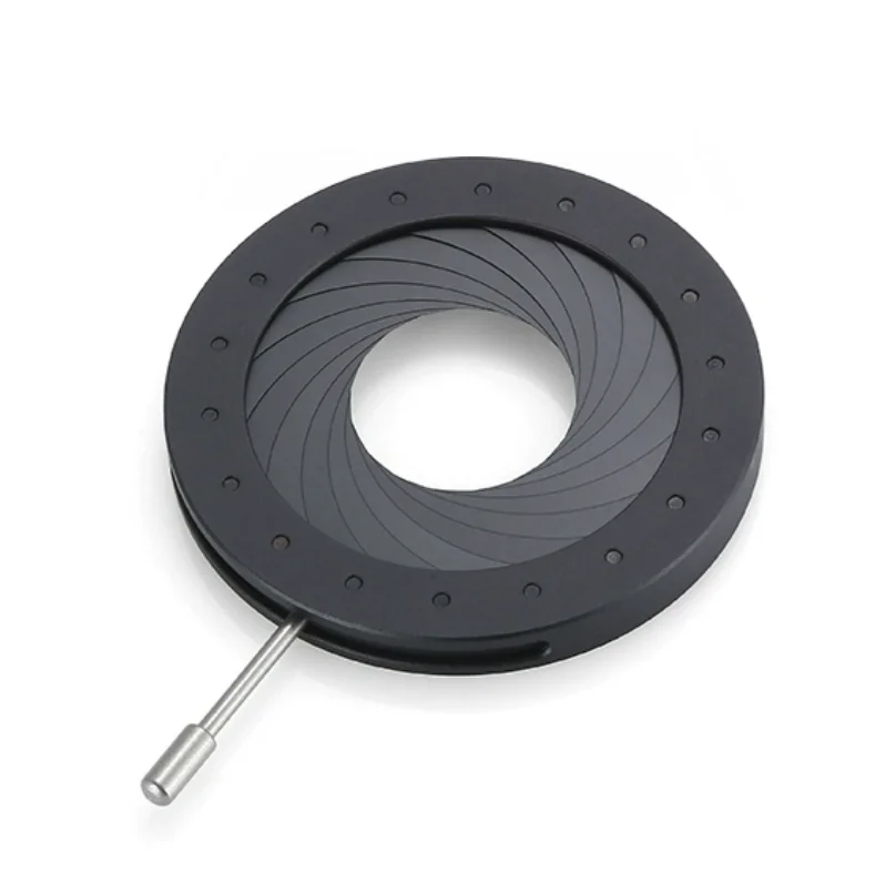 2.5-42mm Aperture Diaphragm Iris Range Adjust Light Pass Hole Stop Raster Condenser Halo Camera Laser PVS Device Optical Module