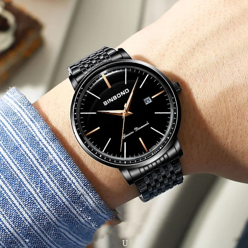 2024 лучший бренд класса люкс мужские наручные часы водонепроницаемые светящиеся мужские часы с датой из нержавеющей стали кварцевые мужские часы мужские Reloj