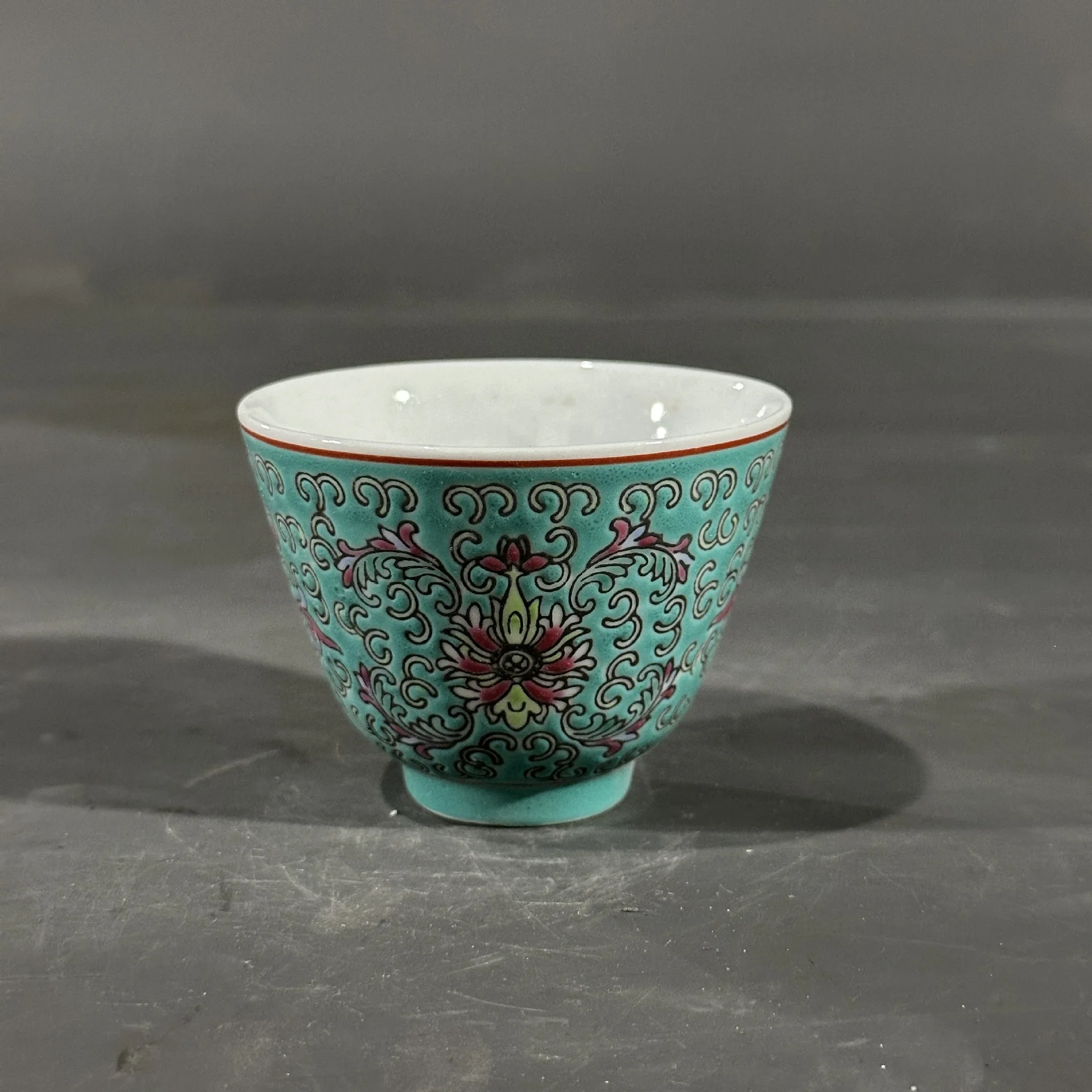 

Jingdezhen Tea Set Cup Kombucha Individual Single 567 Goods Interlock Branch Pink Porcelain Two-Cylinder
