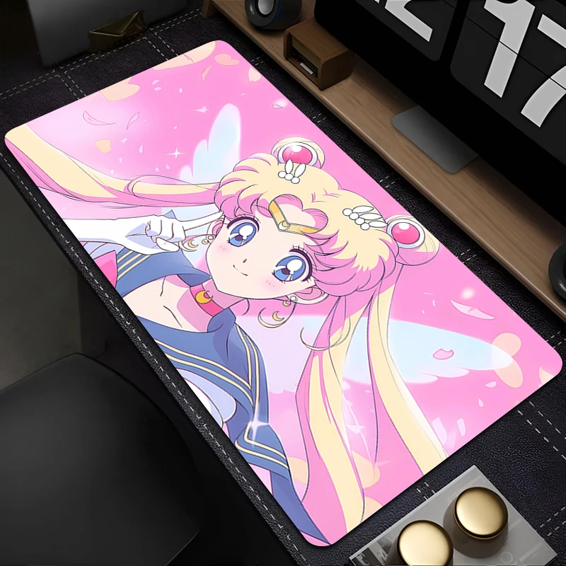 Laptop Mouse Pad 100x50 S-Sailor Moon Anime Keyboard Desk Mat Kawaii Girl Cartoon Carpet Large Gamer Gaming Accessories Mousepad