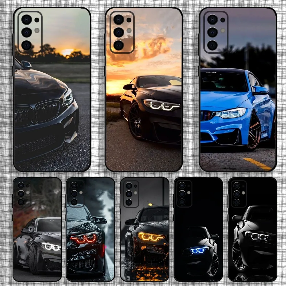 Blue Red Car Cool B-Bmwes Phone Case For Samsung S24,S21,S22,S23,S30,Ultra,S20,Plus,Fe,Lite,Note,10,9,5G Black Soft Cover