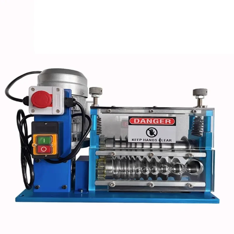 Wire Stripping Machine 220V 750W/ 1.5mm-38mm Cable Stripper for Removing Plastic & Rubber from Wire, Copper Recycle