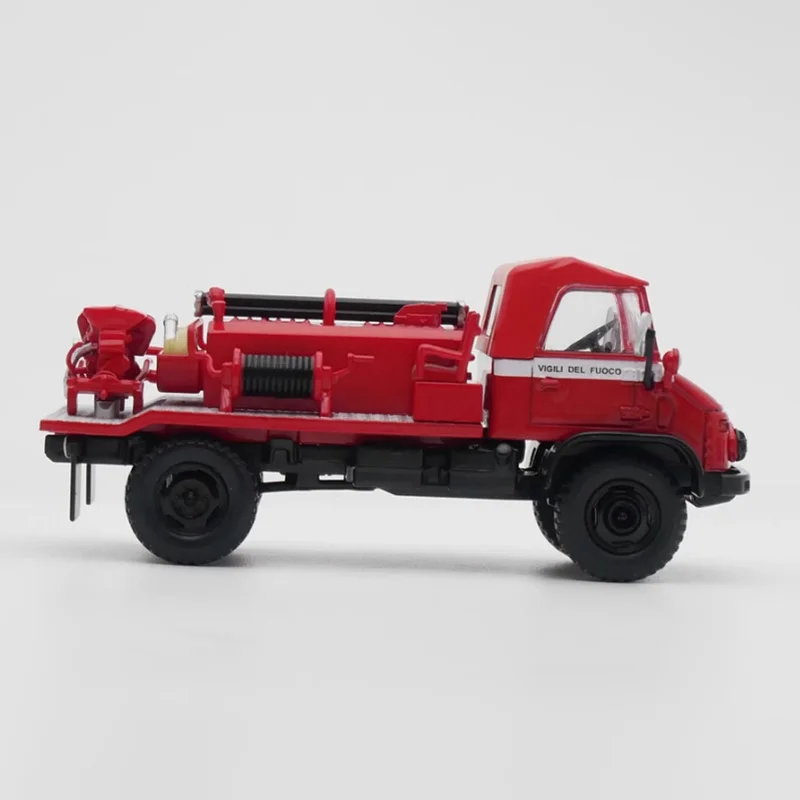 Escala 1:43 ixo unimog 404 modelo de carro de liga de motor de bombeiros fundido produto acabado simulação brinquedo coleção presente modelo estático