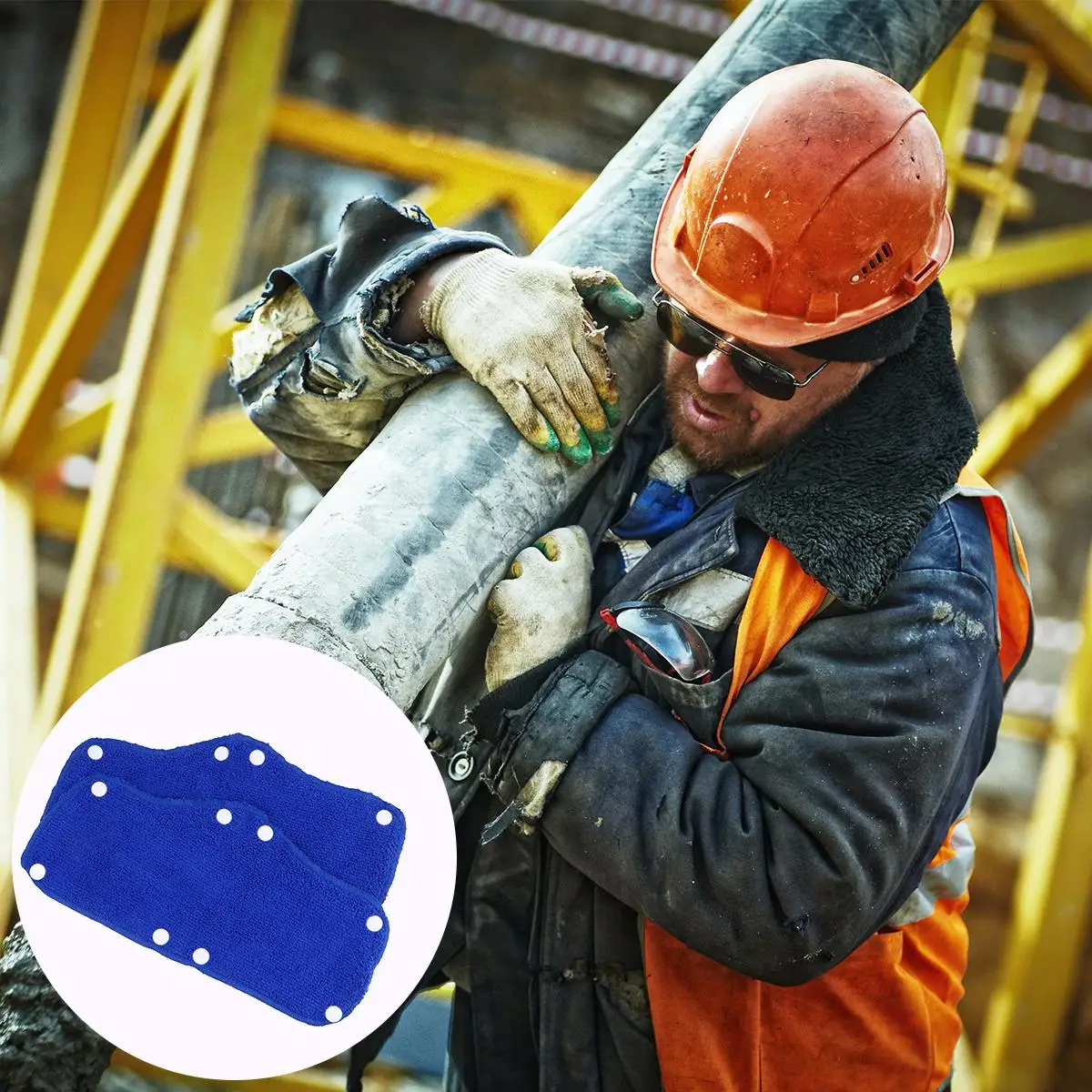 6pcs Safety Sweatbands Soft Reusable Absorbent Keep Head Dry Hard Hats Accessory Cooling Mesh Labor Protection