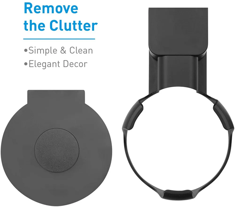 حامل حامل مكبر الصوت على الحائط لصندوق الصوت الداخلي من الجيل الثالث من Alexa Echo Dot مع إدارة الكابلات بدون براغي