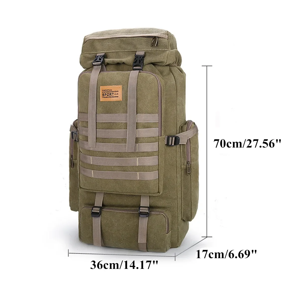 80L 3 colori opzionale grande borsa militare zaino in tela borse tattiche campeggio escursionismo zaino escursionismo zaino escursionismo