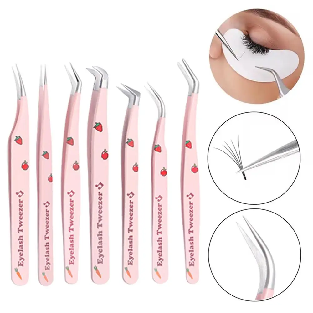 Ultra Fine แหนบขนตา Lash Grafting แหนบ Lash Pick Up ชี้คลิปขนตาปลอมสแตนเลสแต่งหน้าเครื่องมือ 2 ชิ้นชุด