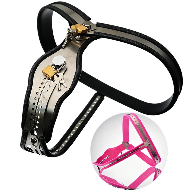 New Female Chastity Belt Pants Invisible Strap on Stainless Steel Gear Device Chastity Belt BDSM Bondage Sexy Toys for Woman 18+