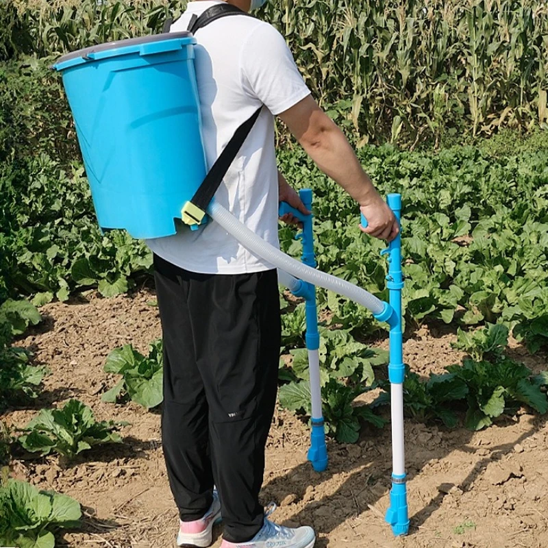 Back Mounted Fertilizer Spreaders Manual Vegetable Corn Feeder Agricultural Fertilizer Applicator Portable Fertilization Tools