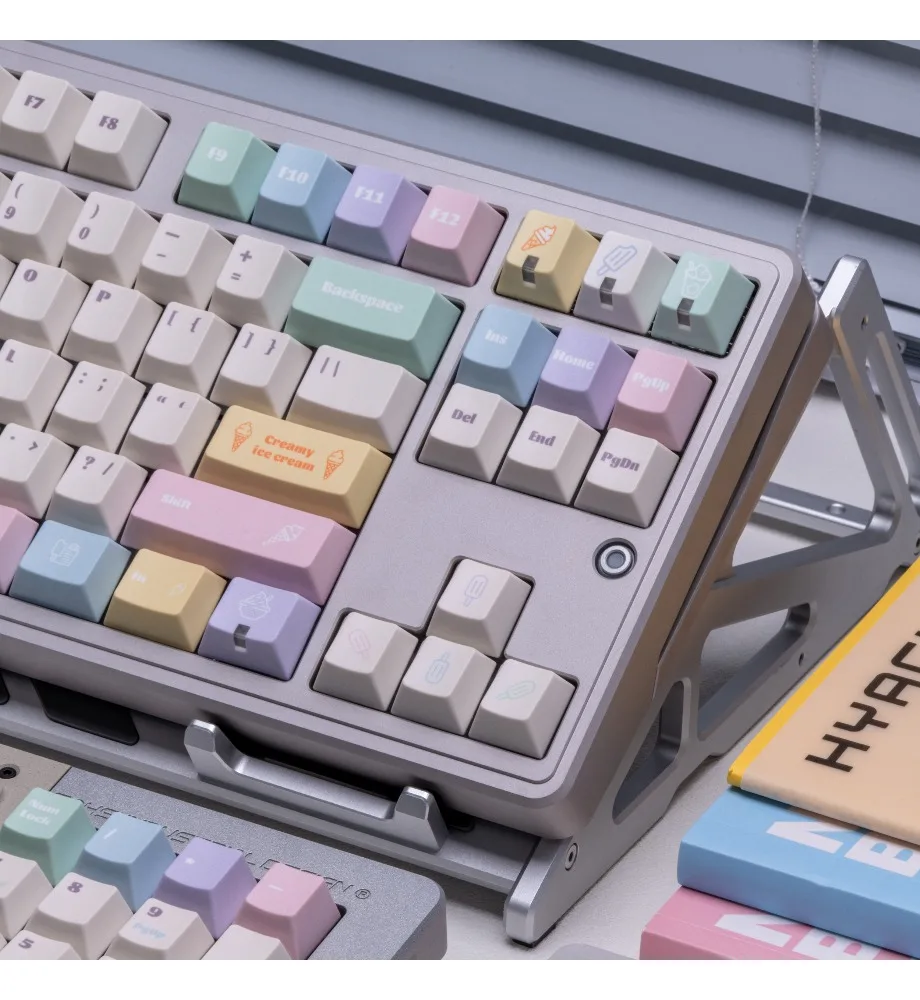 Cream ice cream keycaps mechanical keyboard accessories cost-effective original sublimation PBT computer week