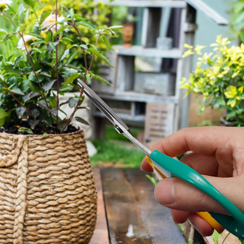 

5pcs Gardening Pruning Shears Lightweight Steel Trimmer Edges Strong Durable Ergonomic Handle Flower Arrangement Garden Plant