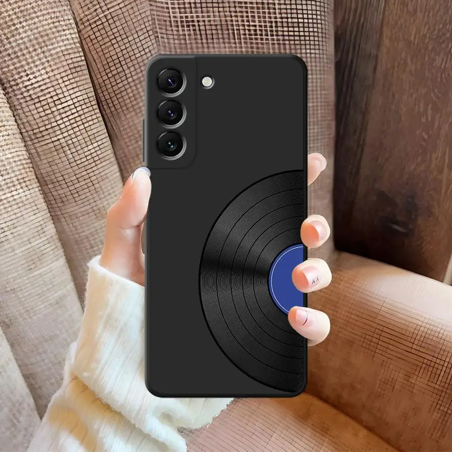 حافظة لاعب التسجيل لهاتف سامسونج جالاكسي A40 A16 A50 A04 A06 A20 A13 A70 A30 A15 A05 A17 A10 A12 غطاء هاتف ناعم أسود #4