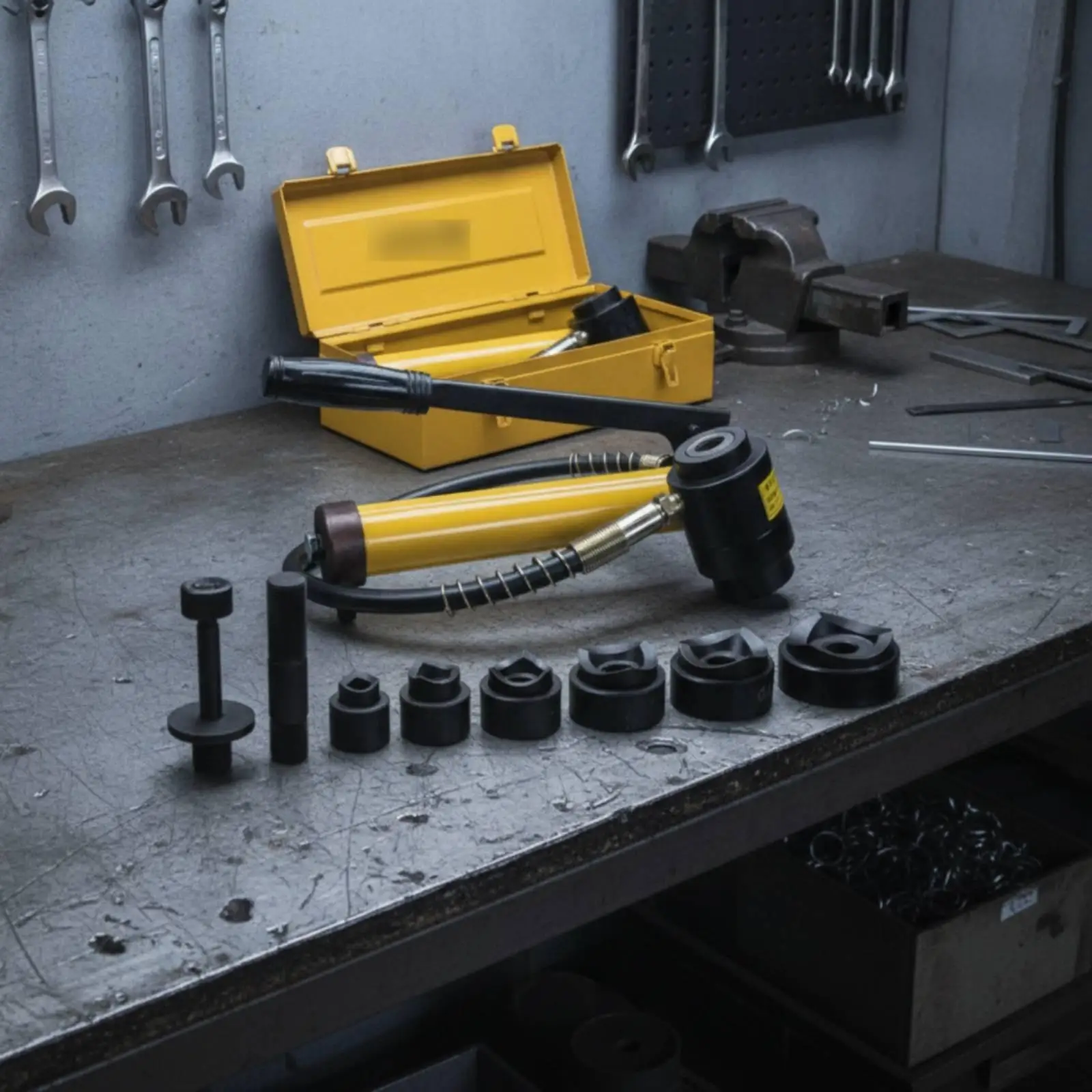 Hydraulic Manual Hole Punch Machine for Steel Fabrication Carbon Steel Lever Handle Tool